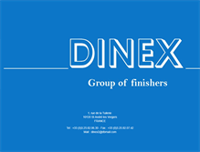 Tablet Screenshot of dinex-finishes.com